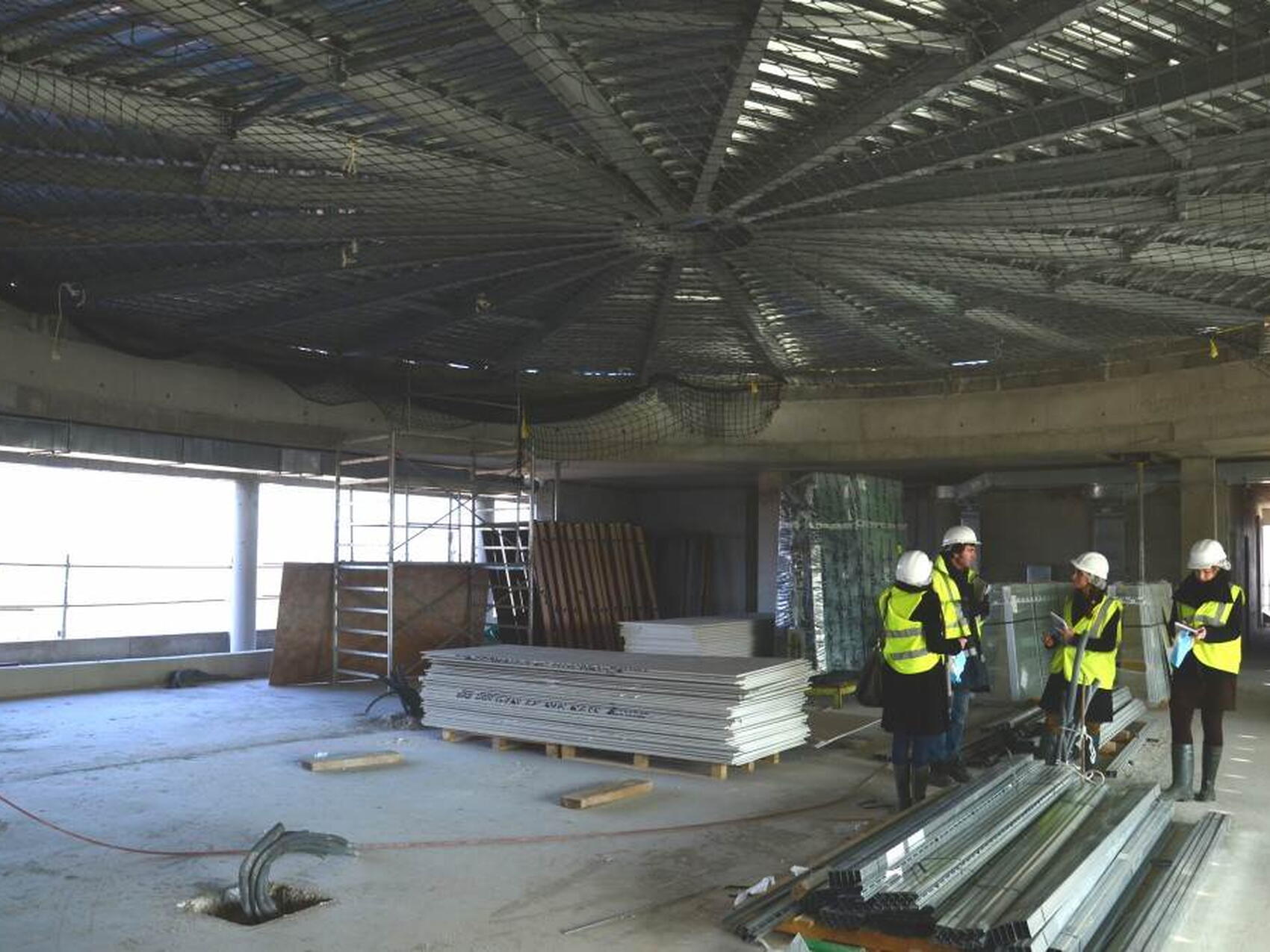 Sous la coupole de la salle du Conseil