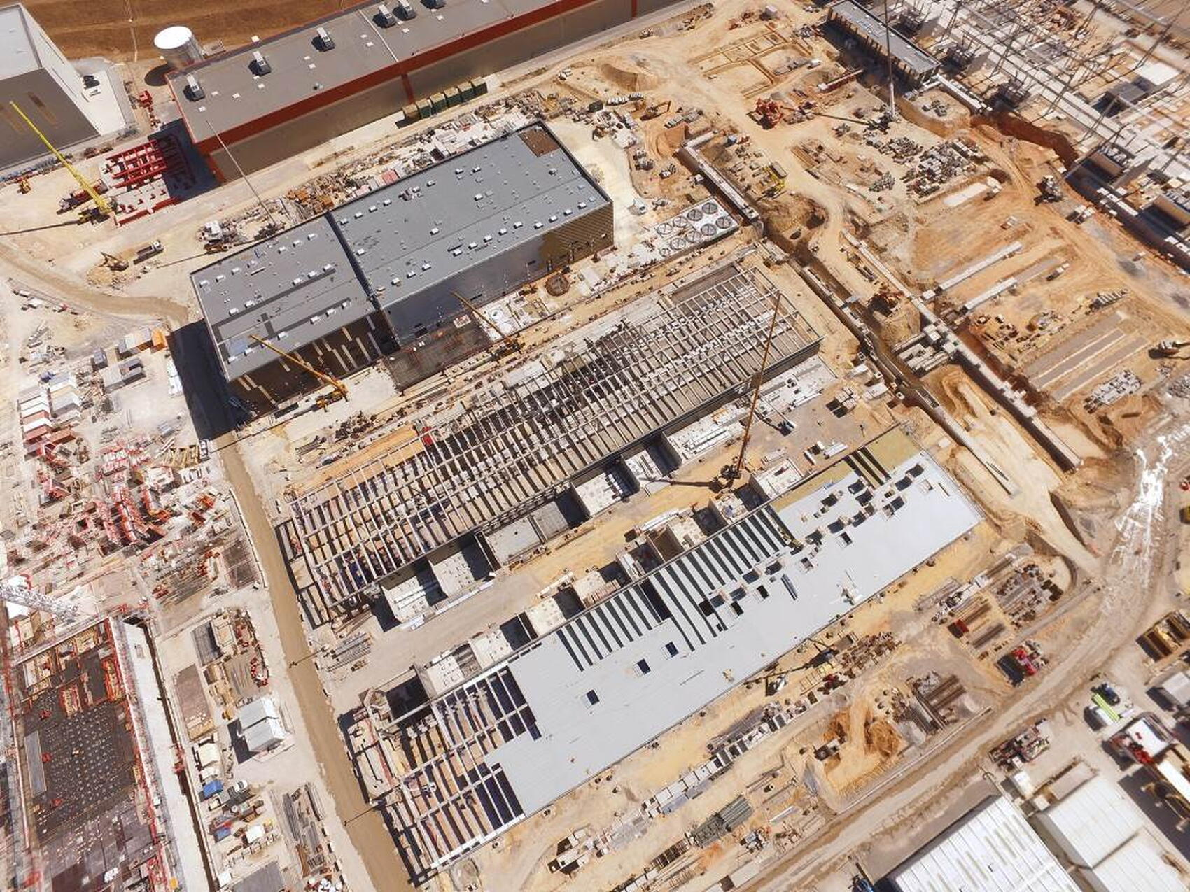 Progress on the twin buildings