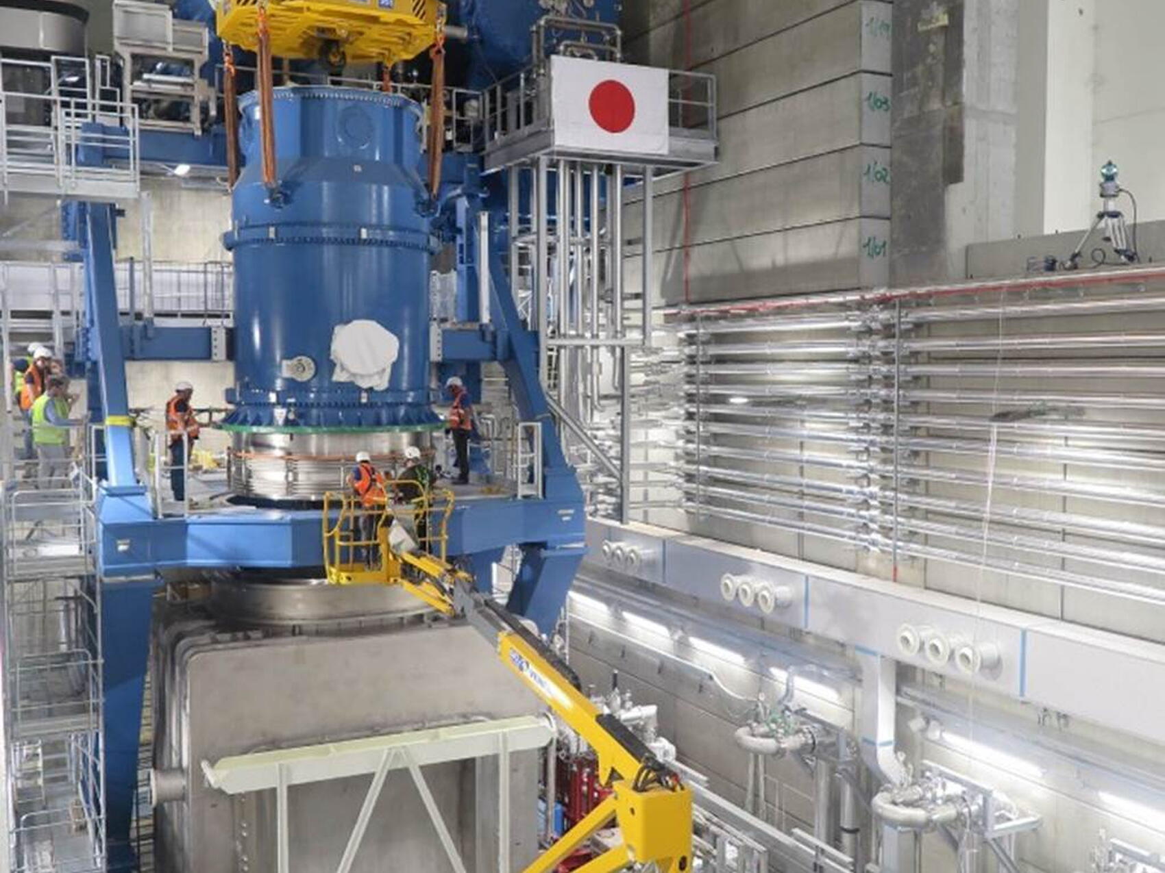 High voltage bushing installed