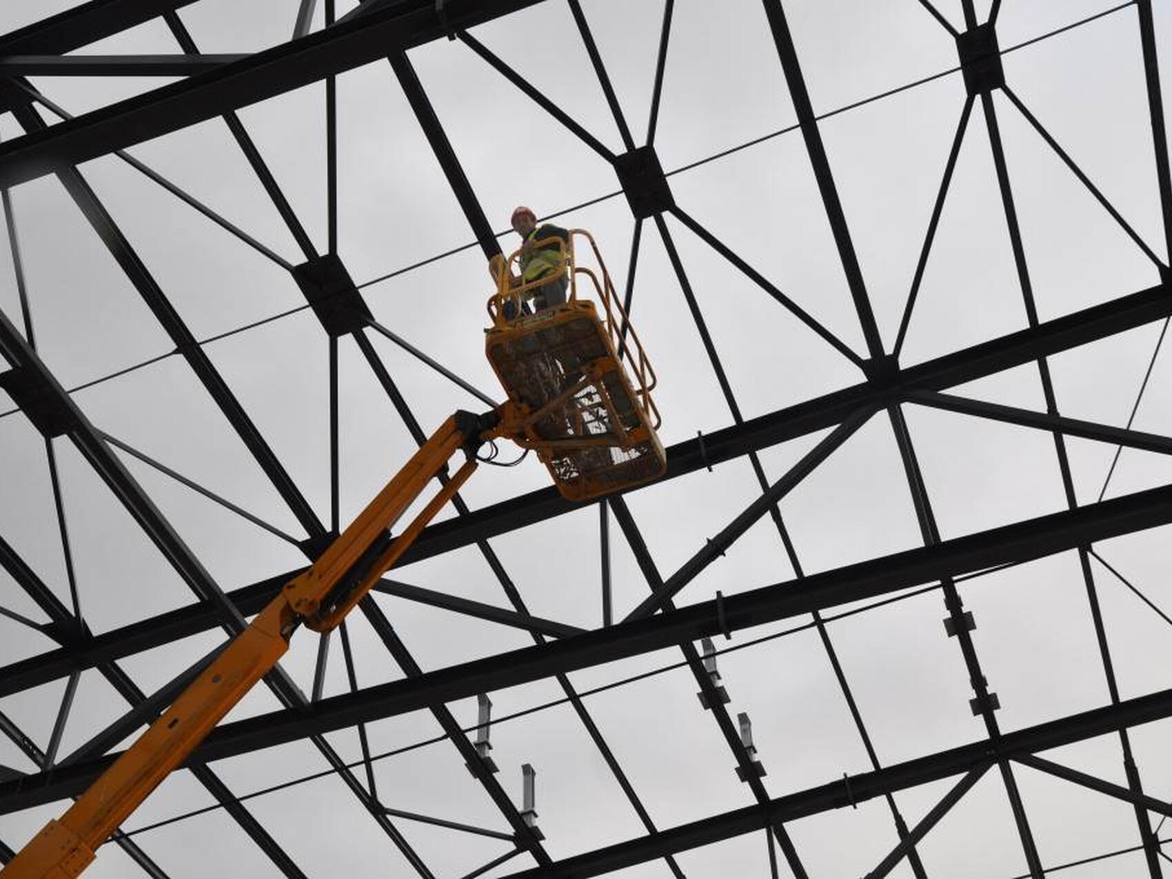 A 19 mètres de hauteur