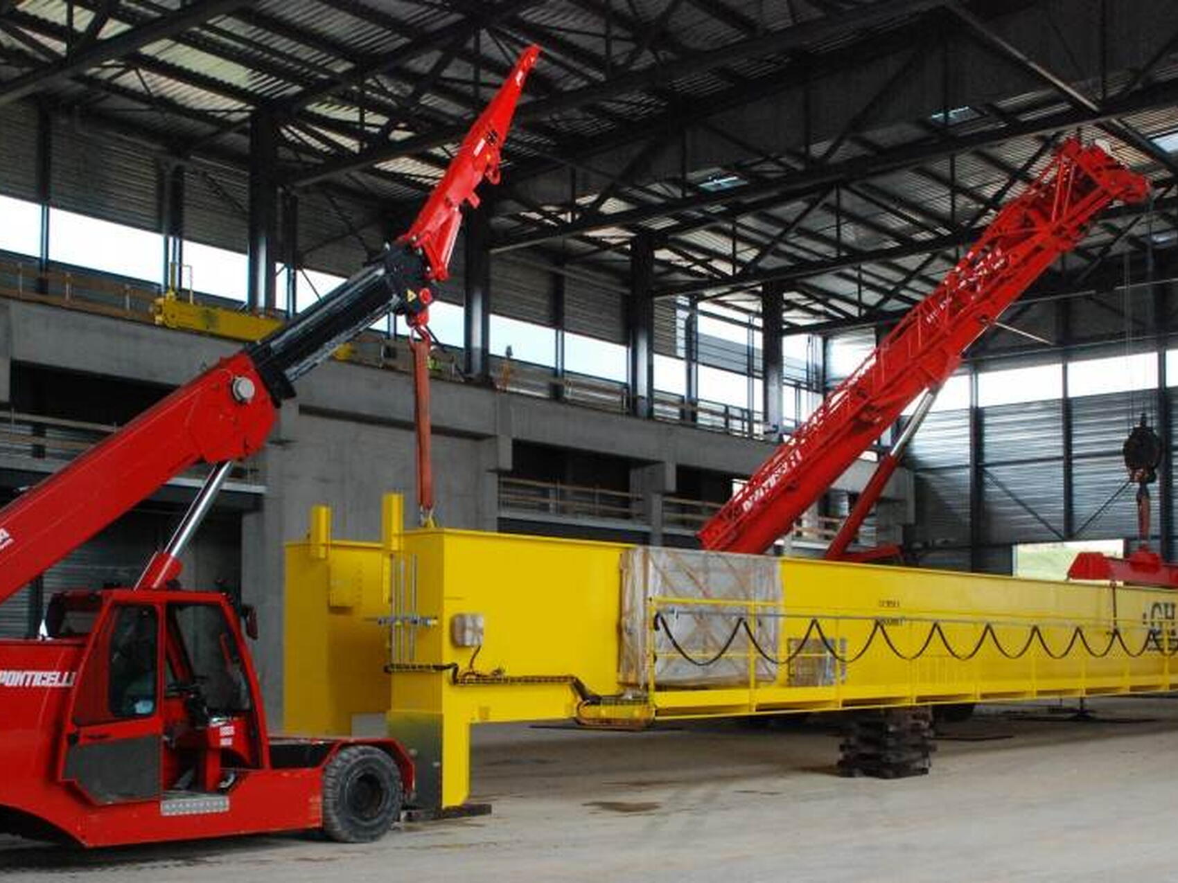 Installation des ponts roulants