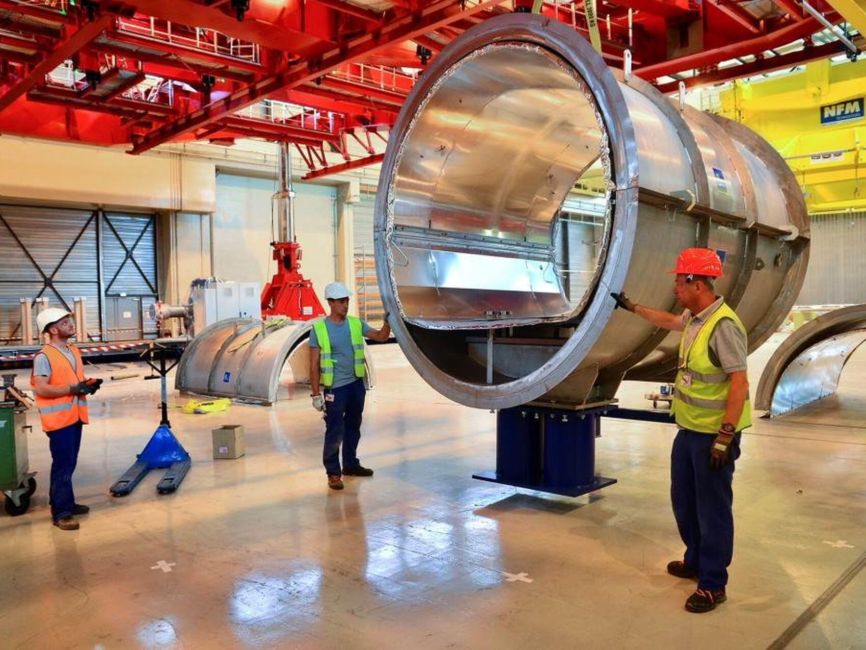 Une chambre à froid en préparation