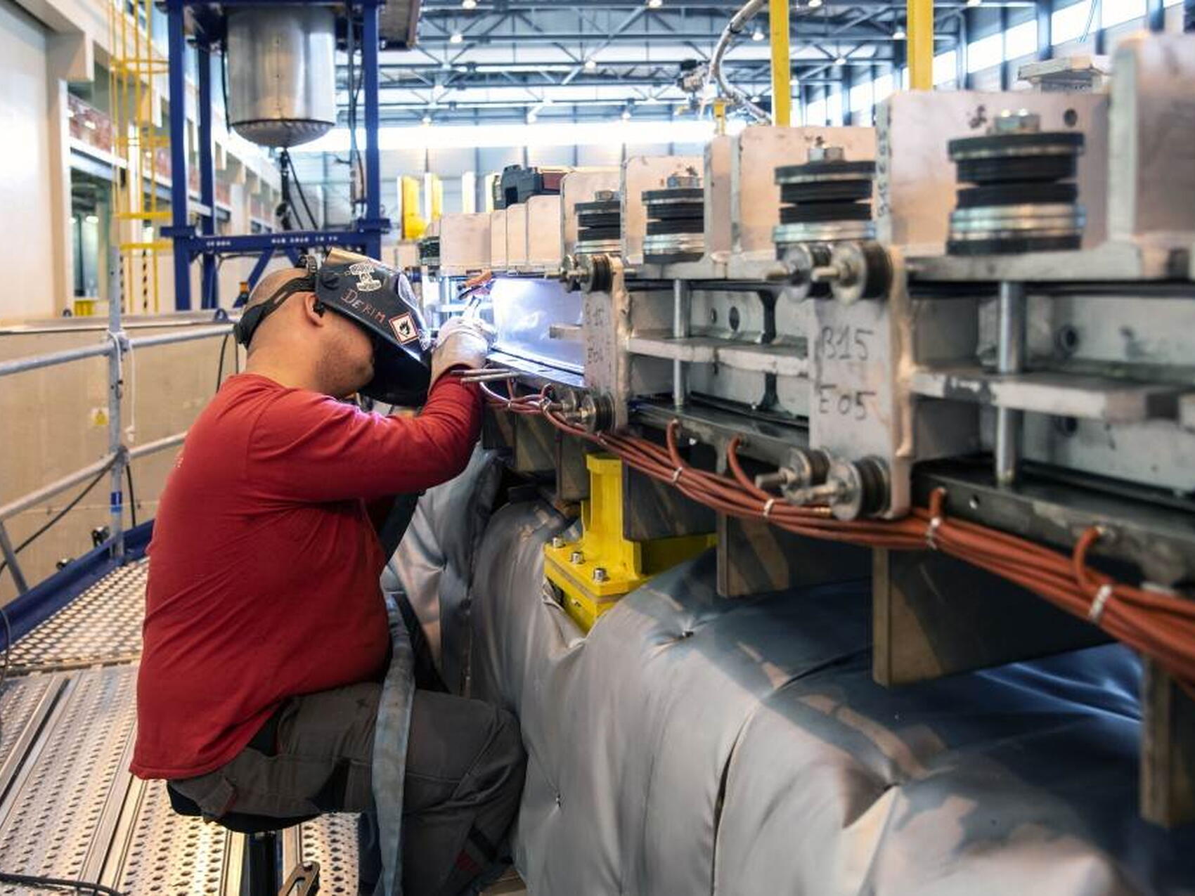 Dans le moule d'imprégnation