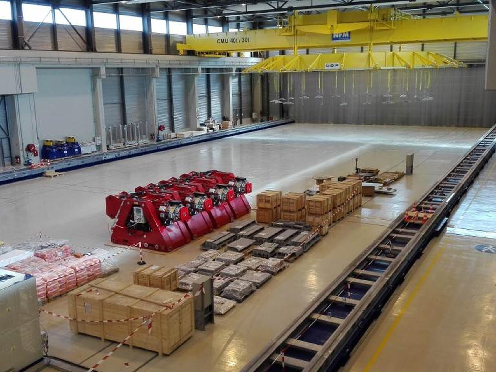 Pour les pieds de la grue