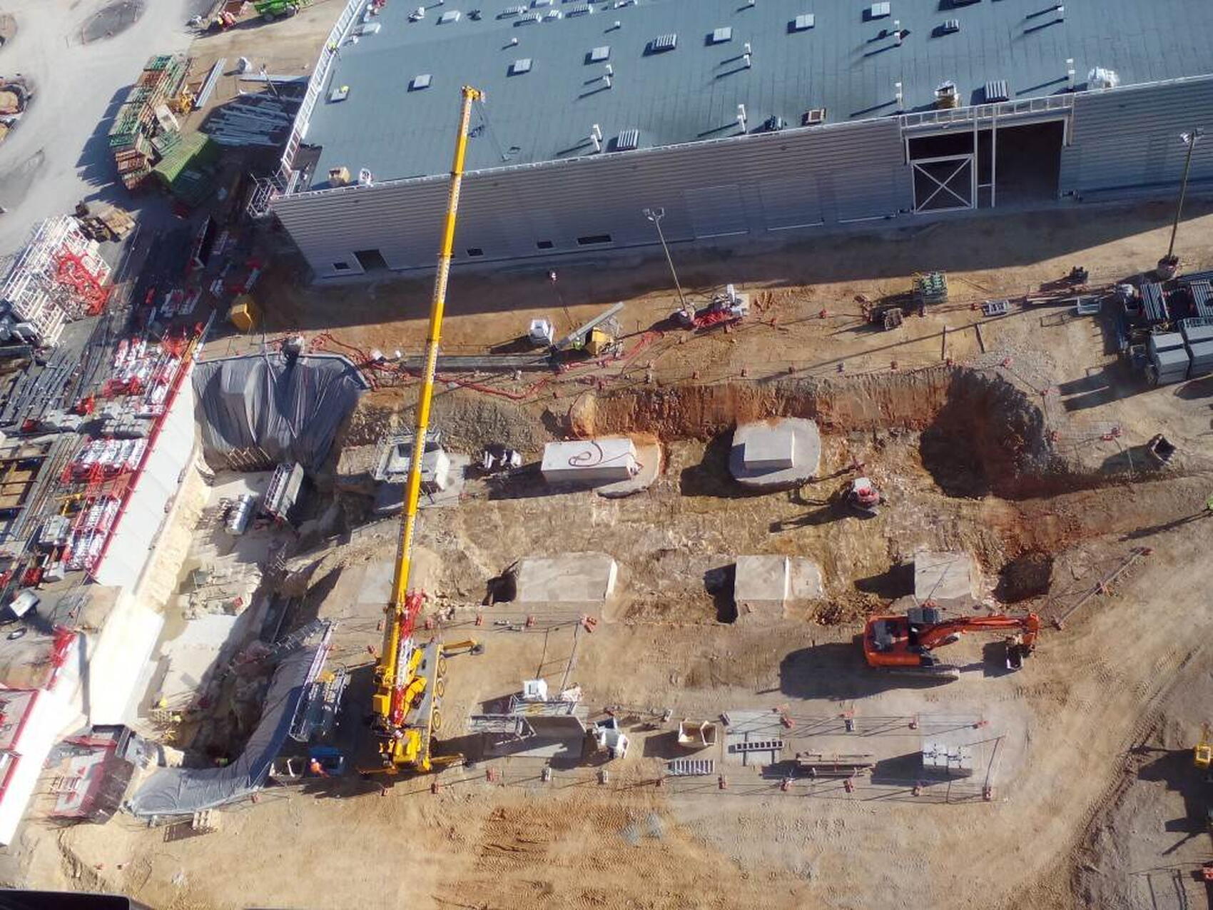 Groundwork begins for the Radio Frequency Heating building