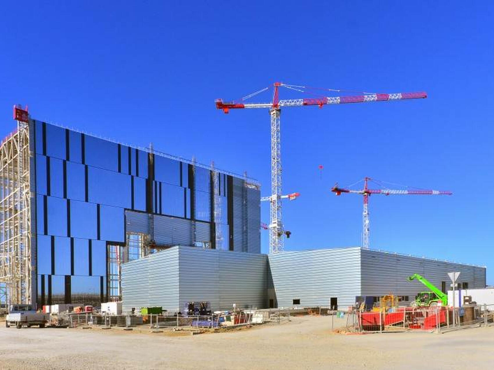 Site Services Building framed out