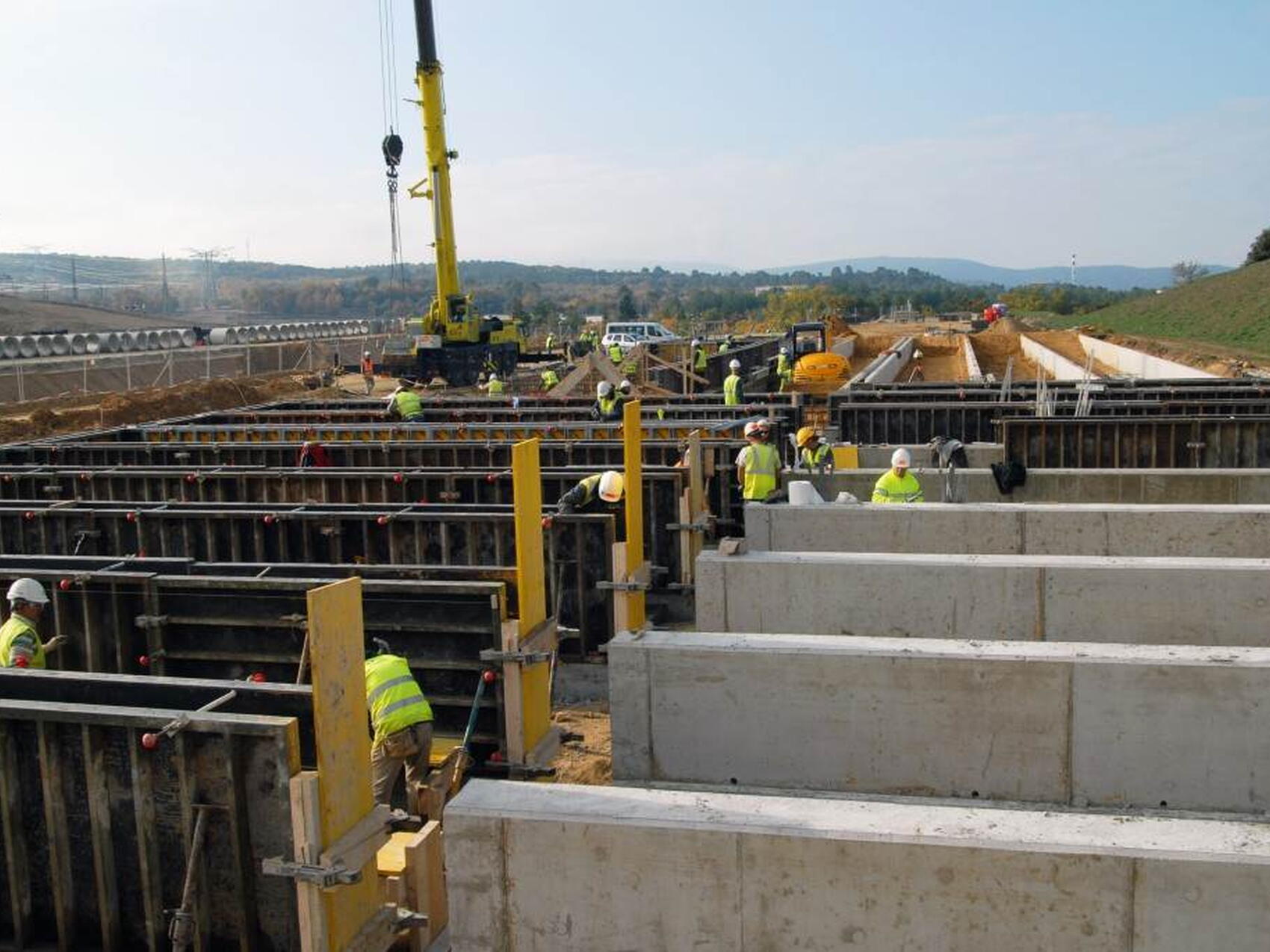 Peak of construction activities beginning 2014