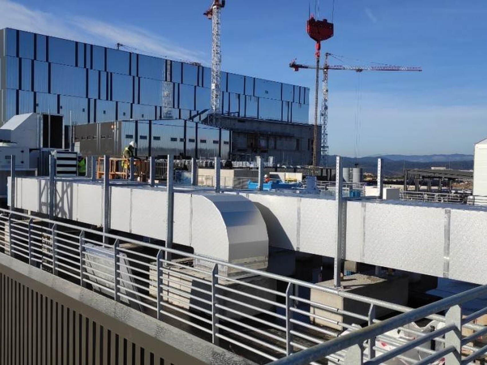 Rooftop HVAC installation