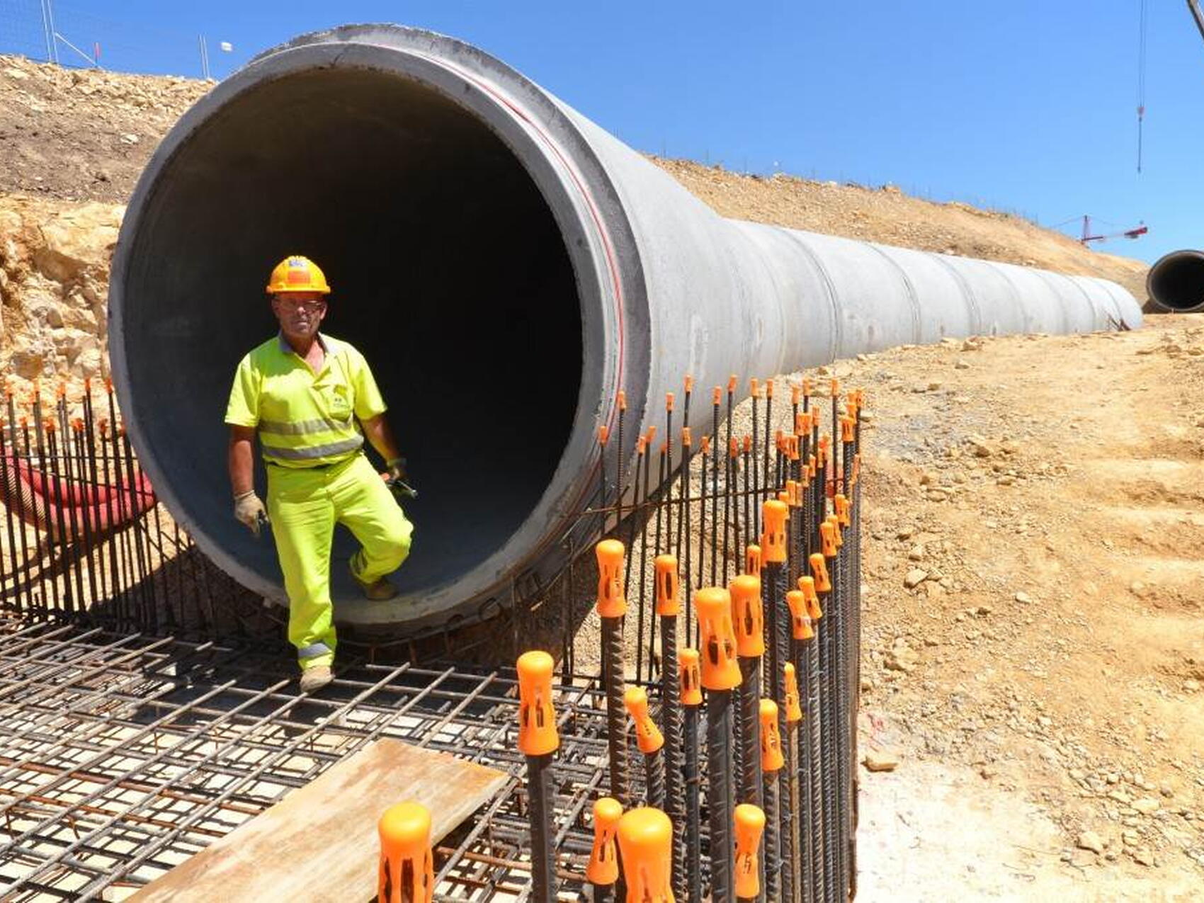 Evacuating the rainwater