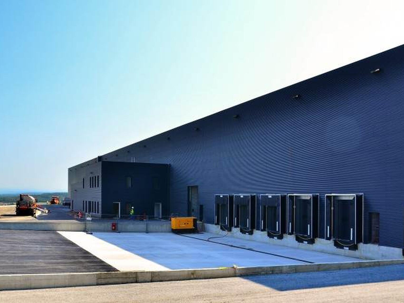 Unloading docks and a mega door