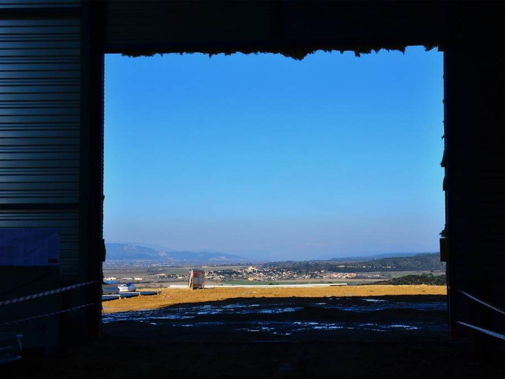 A warehouse with a view