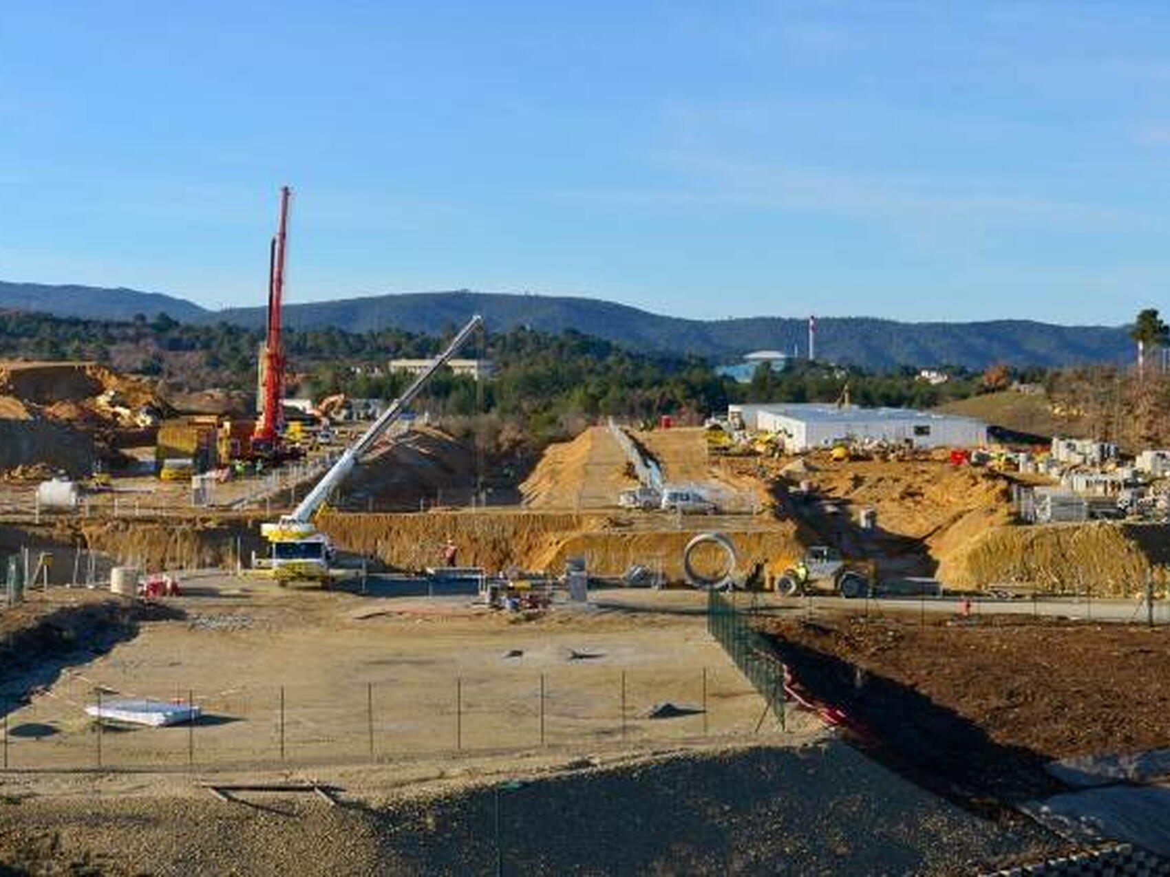 The southeast corner of the platform