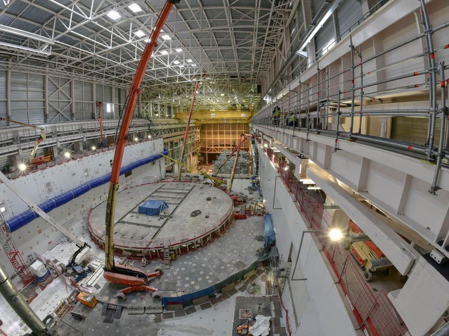 Un seul espace pour l'assemblage de la machine
