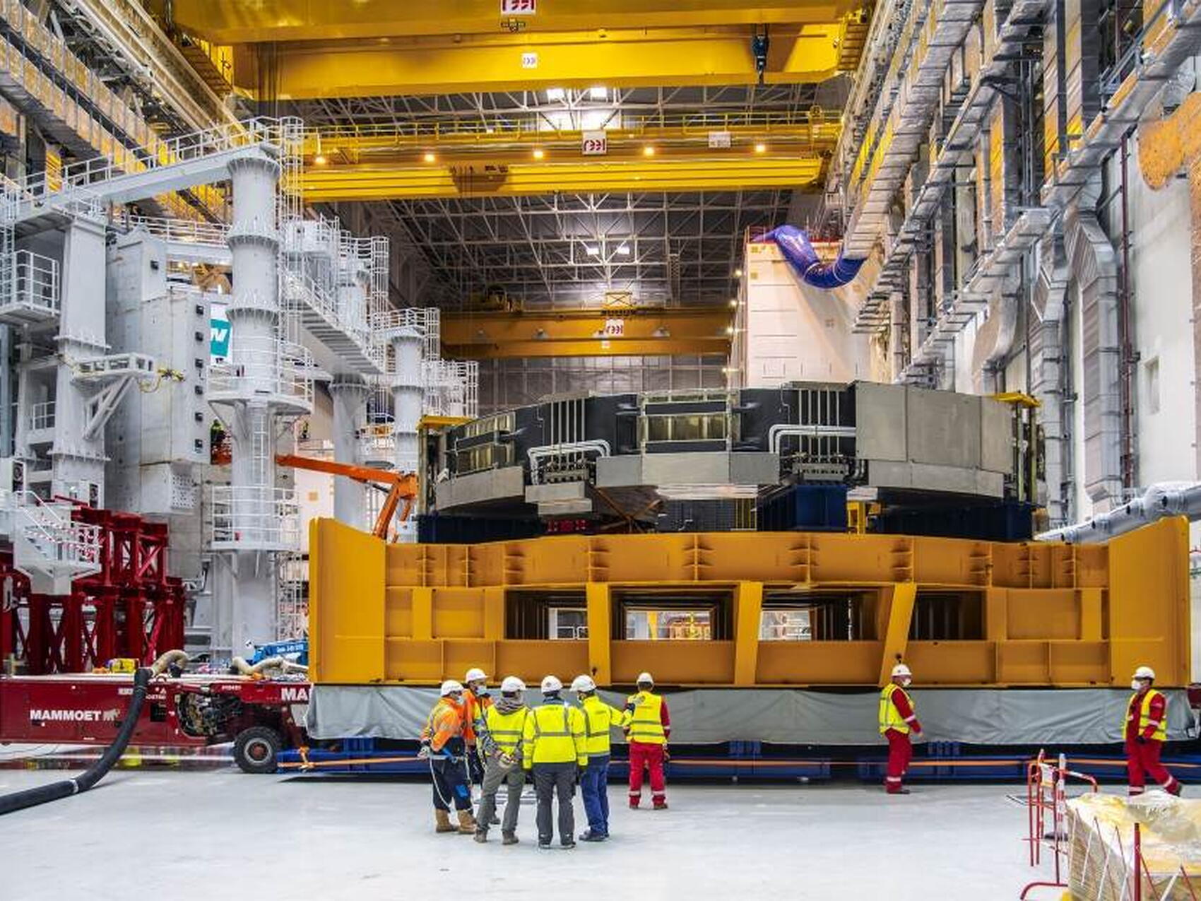 La bobine PF6 a été transférée dans le Hall d'assemblage