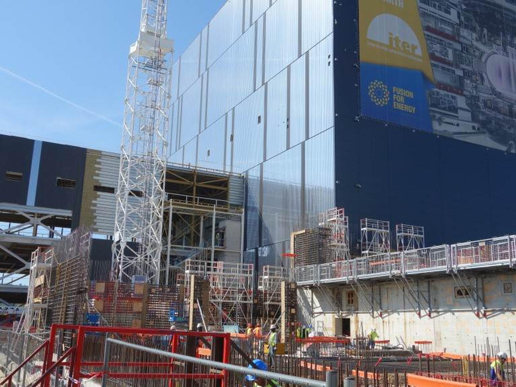 Working on site in two shifts