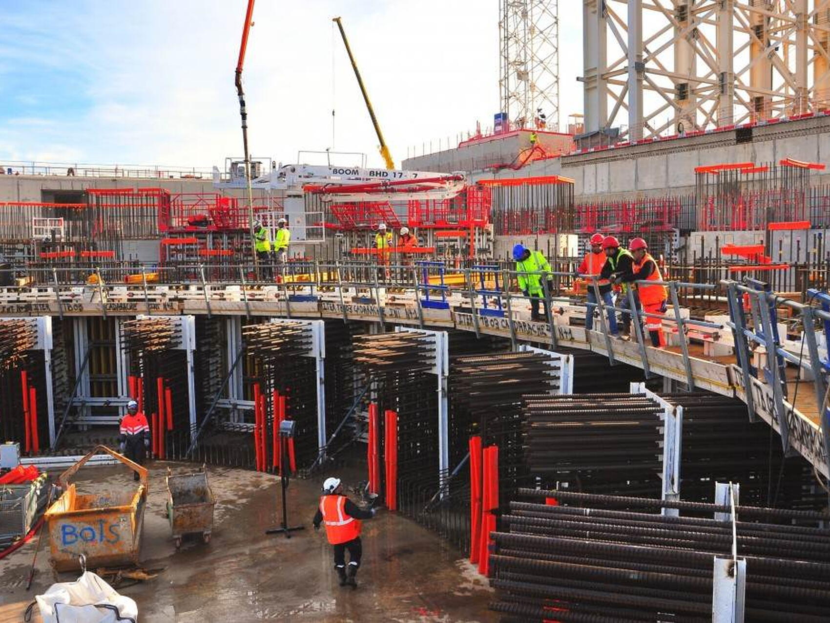 First pour for the bioshield