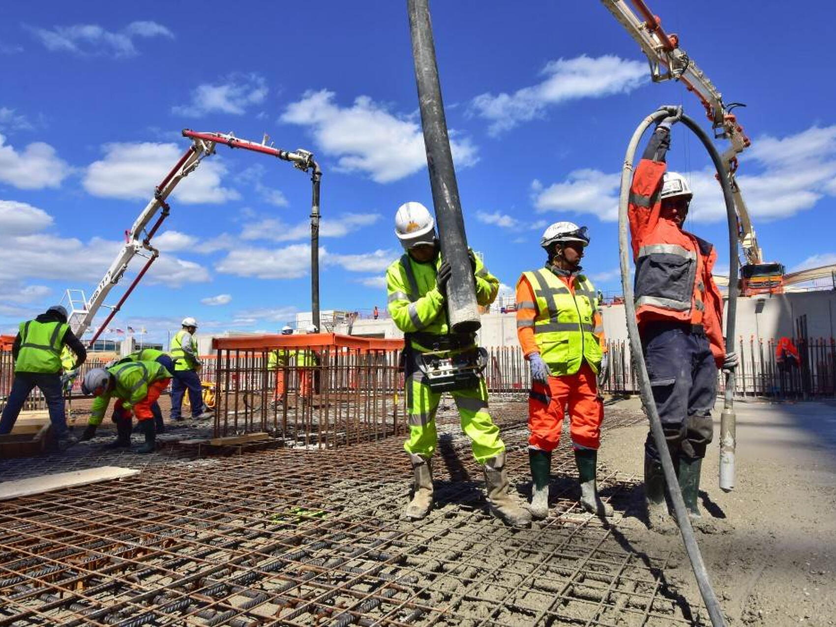 A full day of pouring