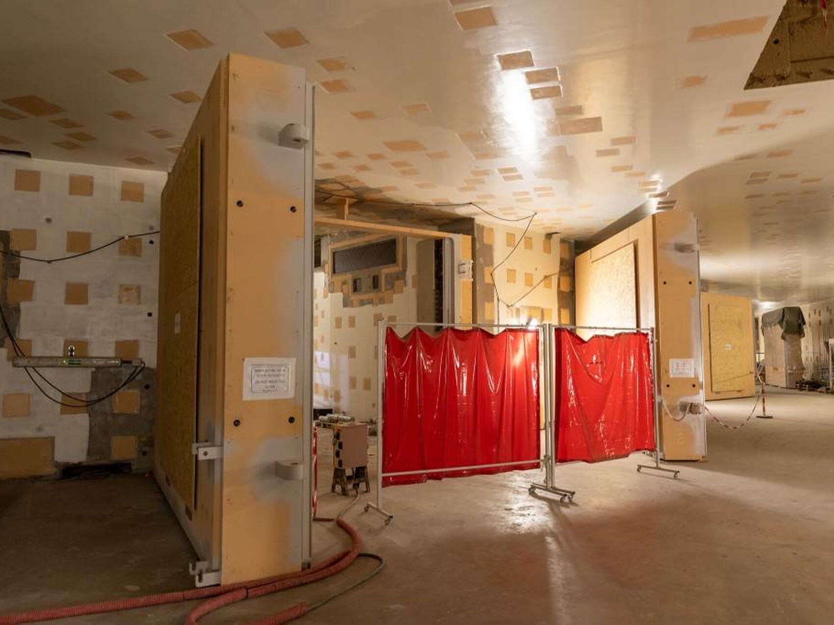 Filled with concrete