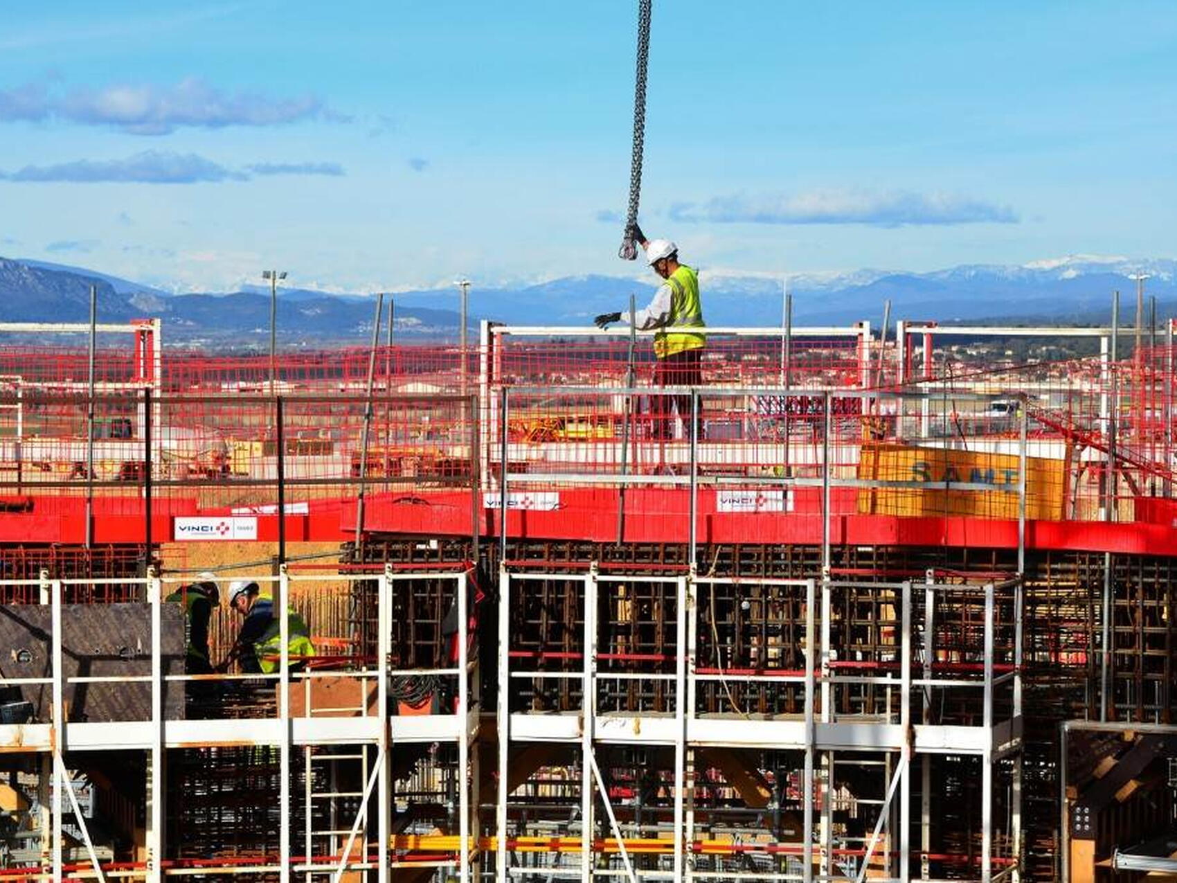 The pre-Alpes in the background