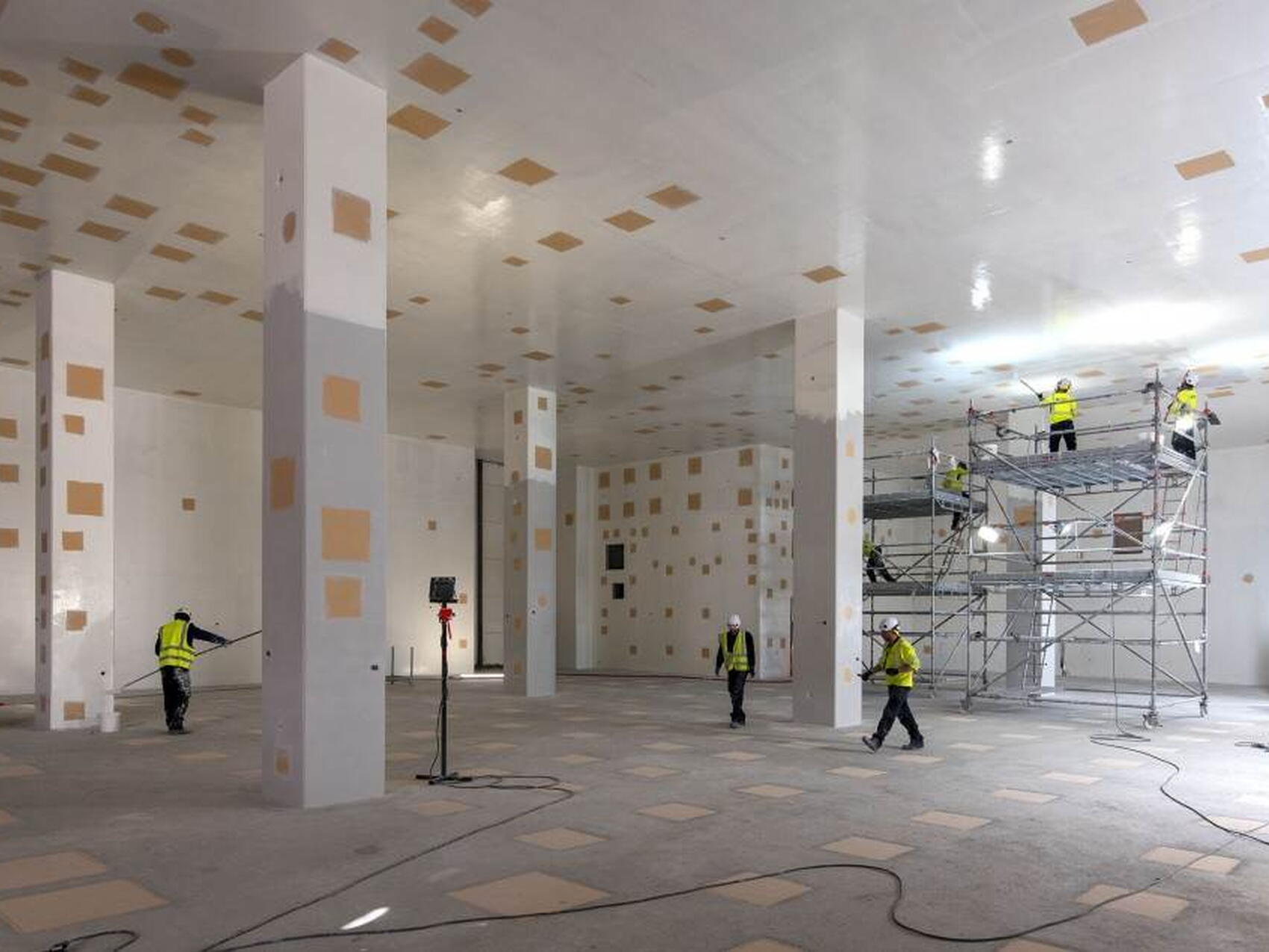 Painting inside the Tritium Building