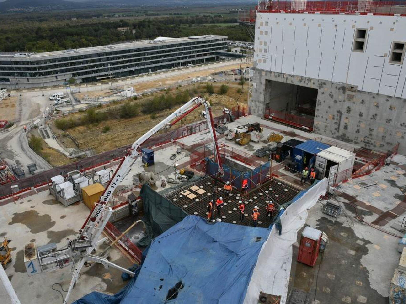 Last concrete for Tokamak Building