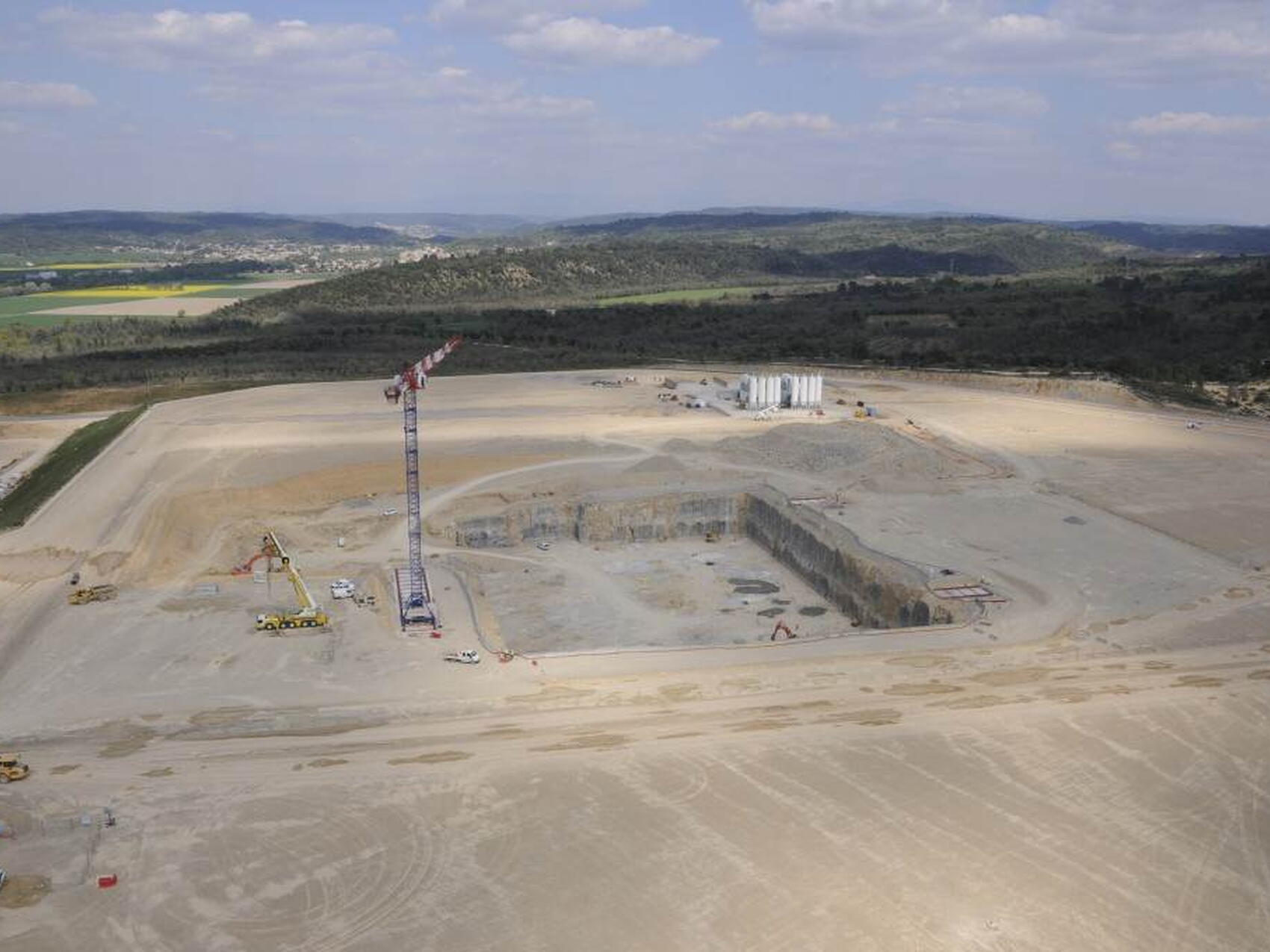 The ITER platform—looking northeast