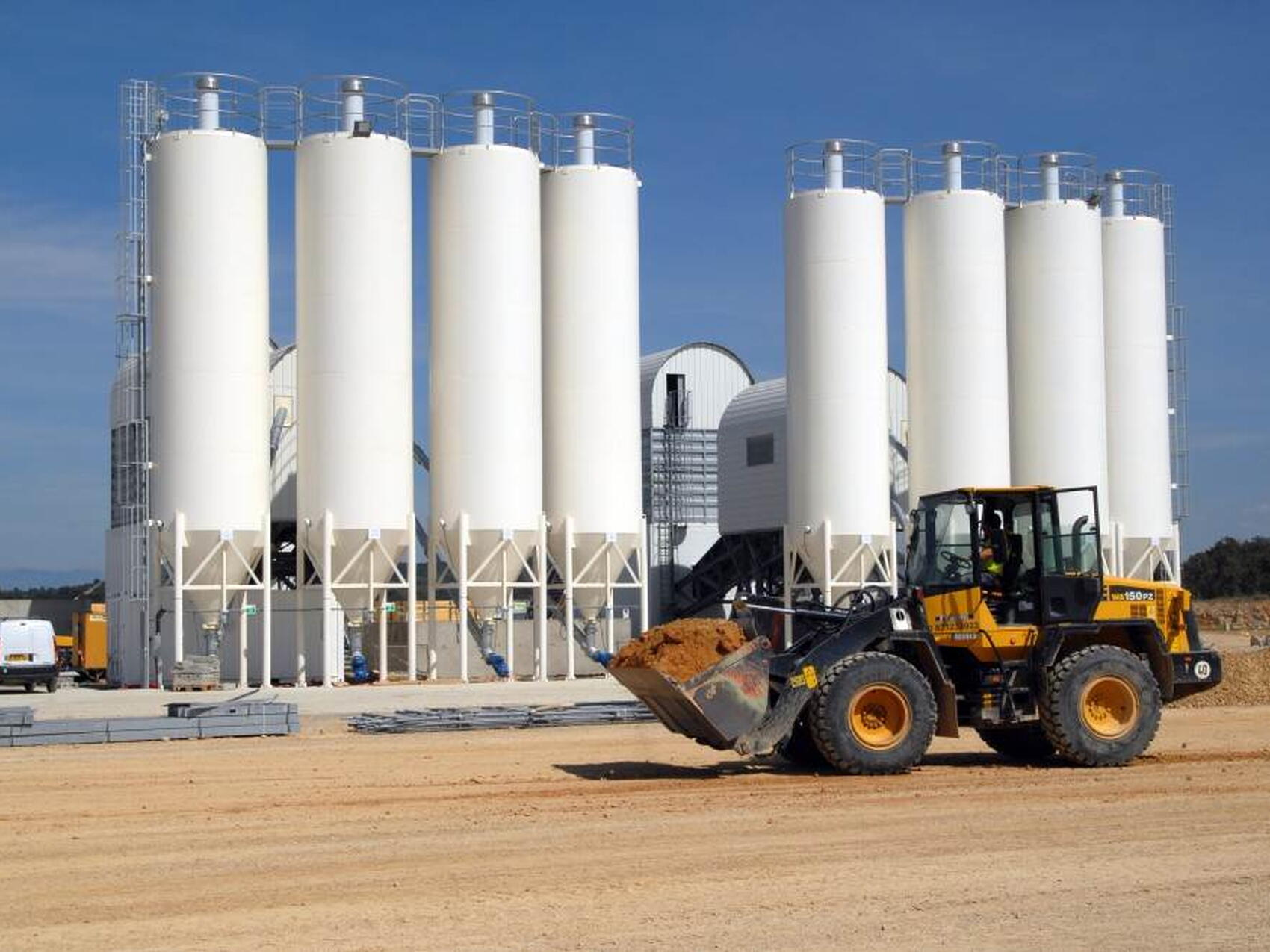 Concrete produced on site