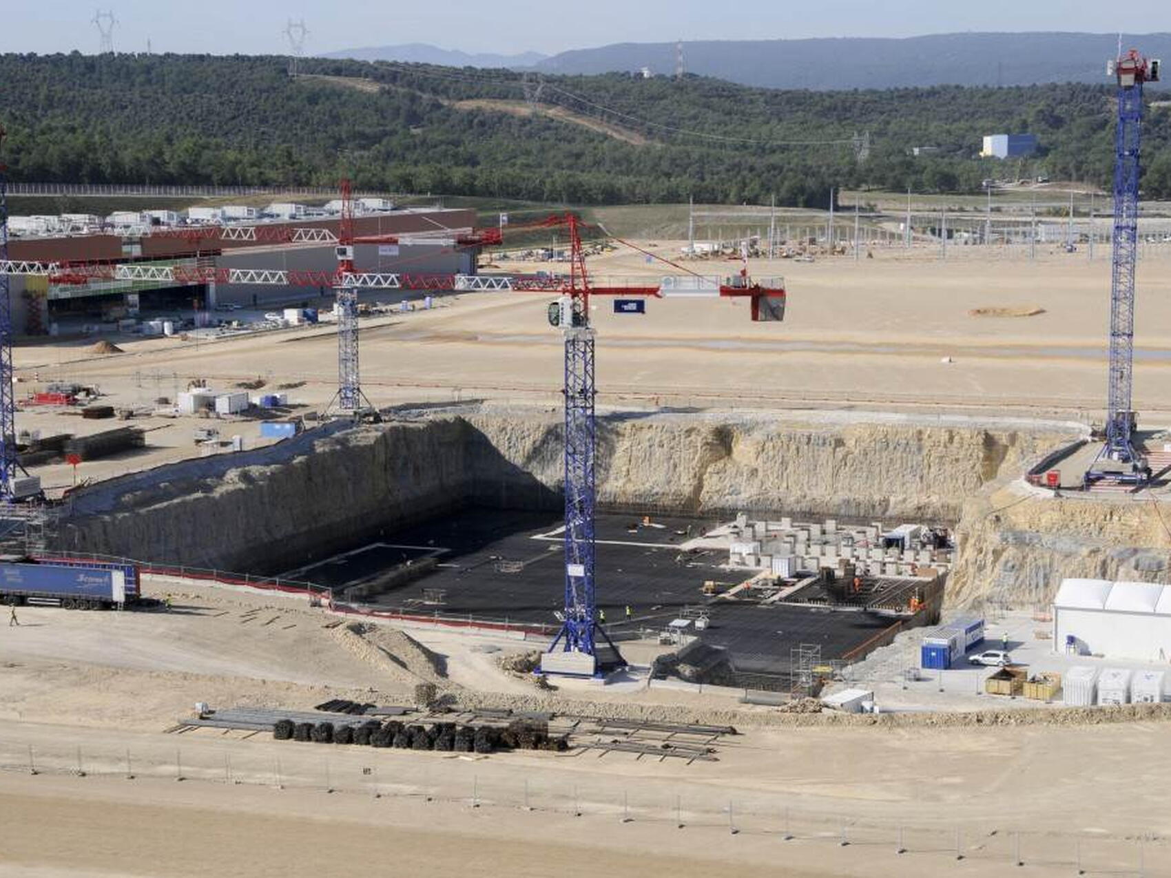 Vue aérienne en direction du sud
