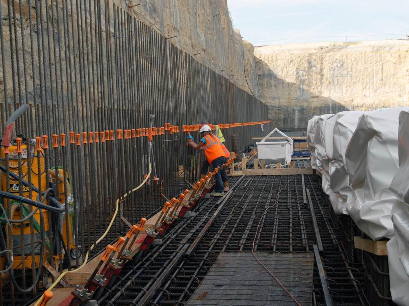 Les travaux de coulage des murs latéraux vont bientôt commencer