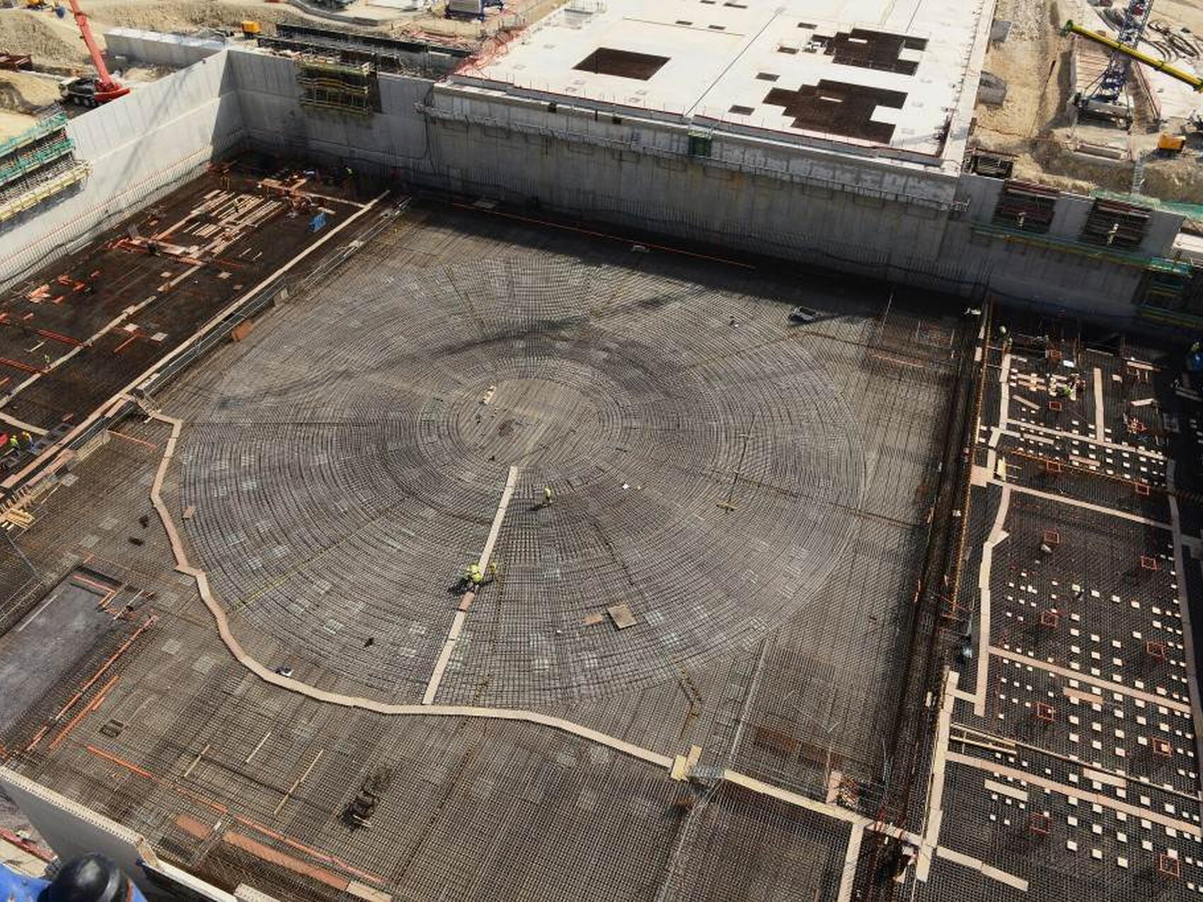 Le chantier, vu d'en haut