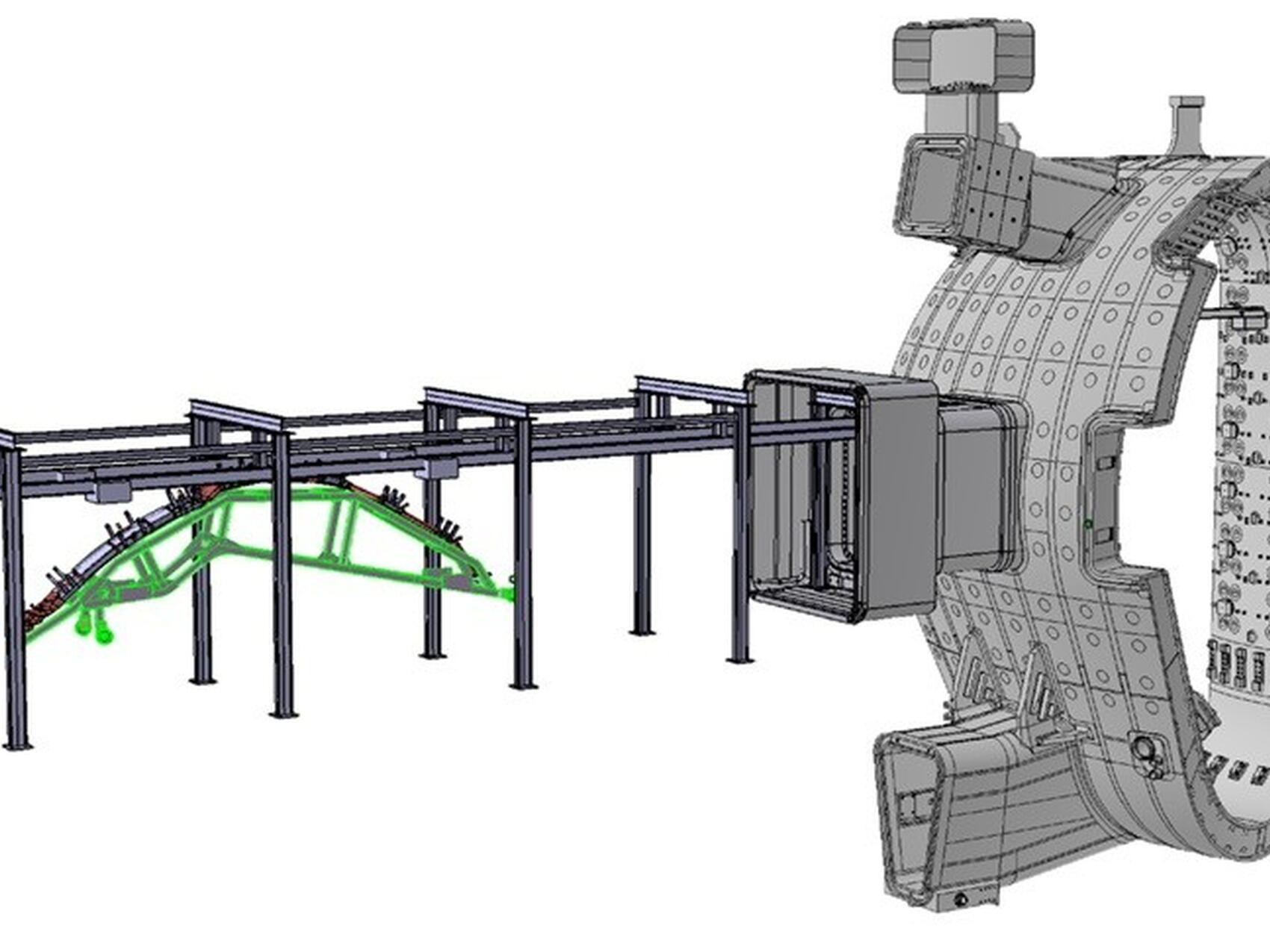 Through-port transfer system (1/2)