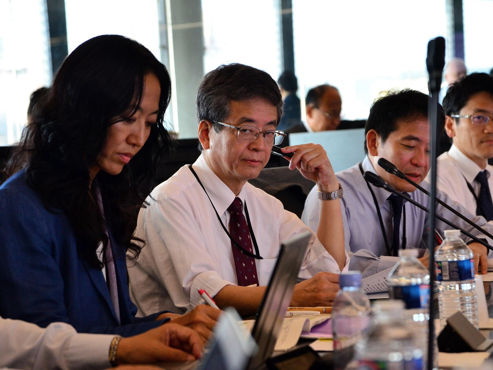 Some members of the Japanese delegation