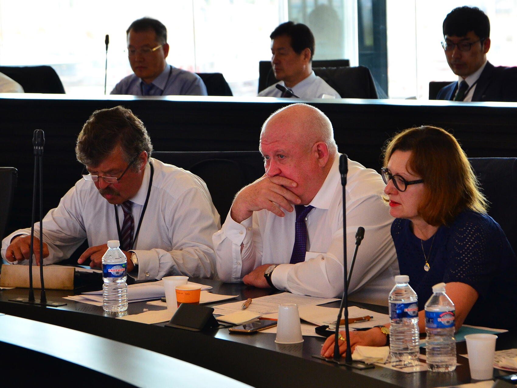 Members of the Russian delegation