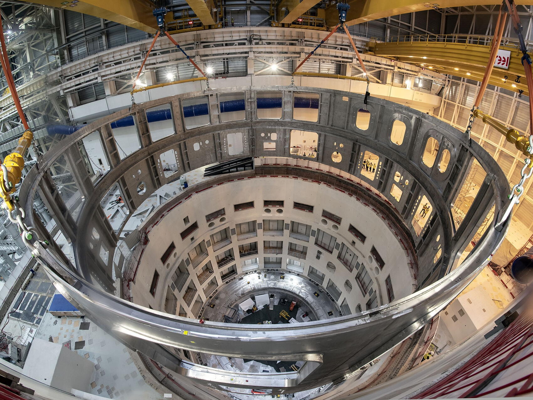 Positioned for lowering