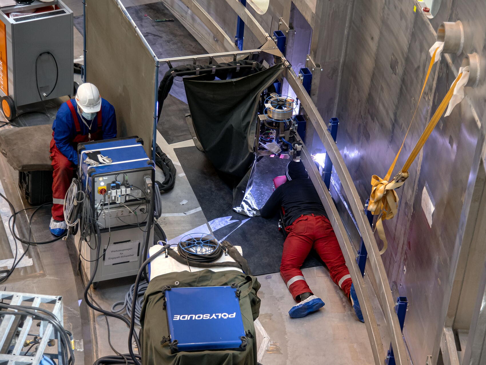 A man-machine operation