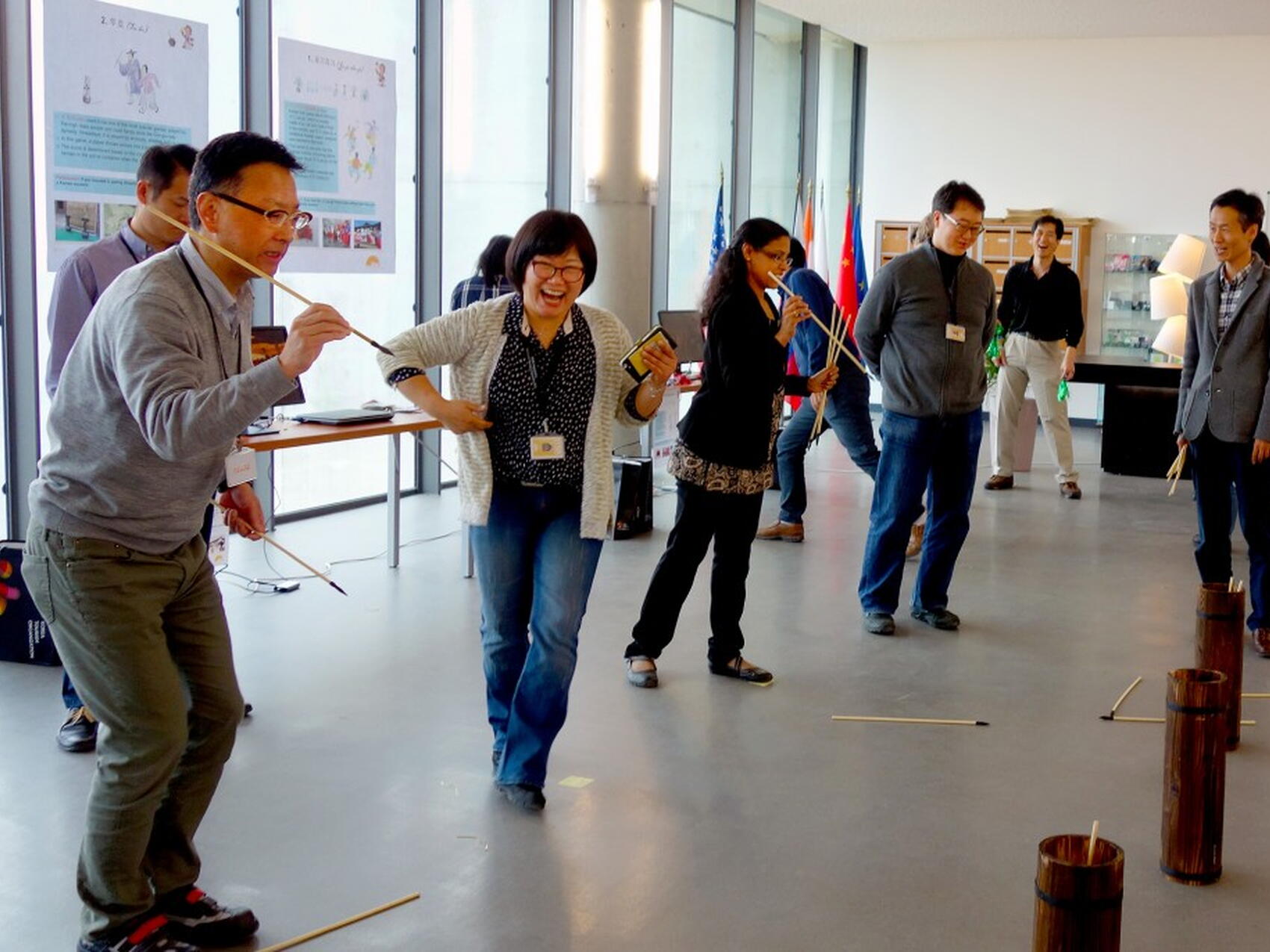 Song and games at Korea Day